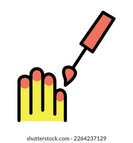 Nail polish vector flat icon. Isolated nail polish emoji illustration