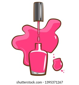 Nail Polish Vector Graphic Design Clipart Stock Vector (Royalty Free ...