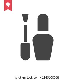Nail polish vector icon