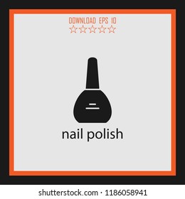 nail polish  vector icon