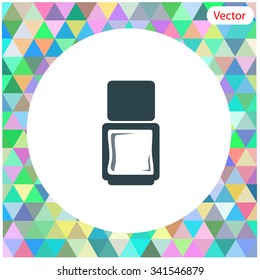 Nail polish vector icon.