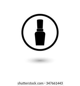 Nail Polish - vector icon