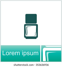 Nail polish vector icon.