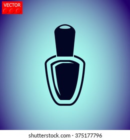 Nail polish vector icon.