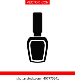 Nail Polish Vector Icon.