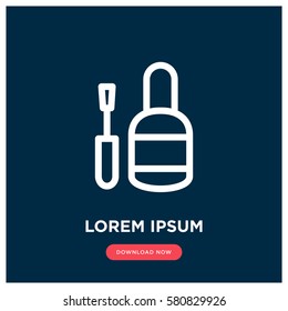 Nail polish vector icon