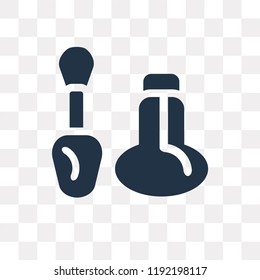 Nail Polish vector icon isolated on transparent background, Nail Polish transparency concept can be used web and mobile