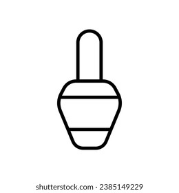 nail polish vector icon in line style