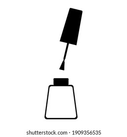 Nail Polish vector icon. manicure illustration sign. female beauty symbol.