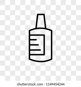 Nail polish vector icon on transparent background, Nail polish icon