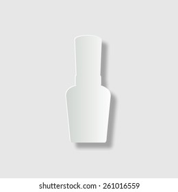  Nail Polish - vector icon with shadow