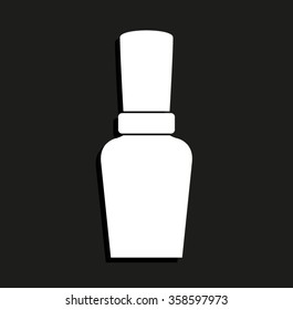 Nail Polish -  vector icon with shadow