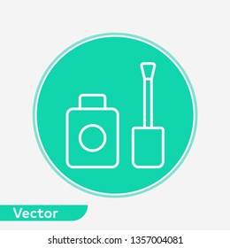 Nail polish vector icon sign symbol