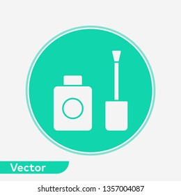Nail polish vector icon sign symbol