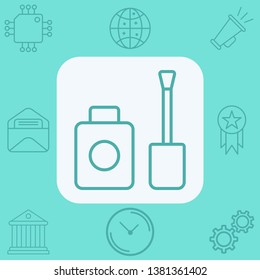 Nail polish vector icon sign symbol