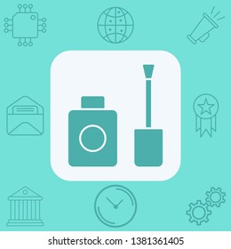 Nail polish vector icon sign symbol