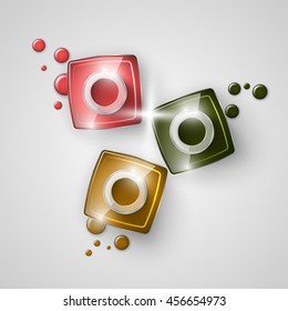 Nail polish. Vector illustration