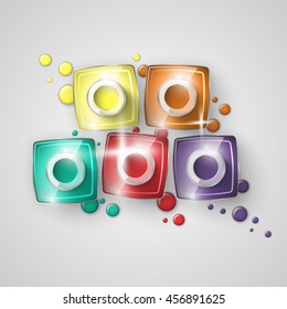 Nail polish. Vector illustration