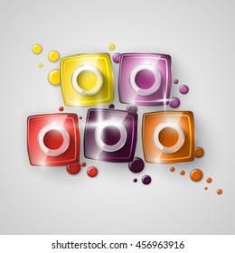 Nail polish. Vector illustration
