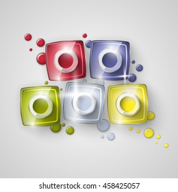 Nail polish. Vector illustration