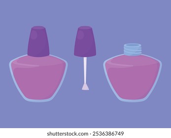 Nail Polish vector Illustration. Nail polish make up icon. cosmetic nail polish vector