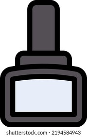 nail polish Vector illustration on a transparent background.Premium quality symmbols.Stroke vector icons for concept and graphic design.