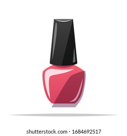 Nail polish vector isolated illustration