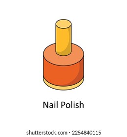 Nail Polish Vector Isometric Filled Outline icon for your digital or print projects.