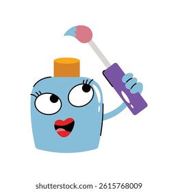 Nail polish vector Sticker. Eps 10 file