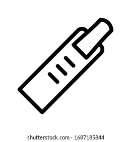 nail polish vector thin line icon 