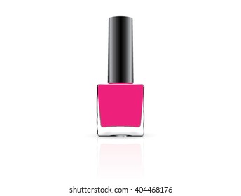 nail polish for your logo mock up vector eps10 Only on a white background It is easy to change the color of nail polish