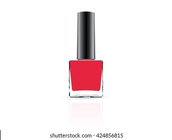 nail polish for your logo mock up vector eps10 Only on a white background It is easy to change the color of nail polish