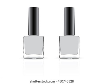 nail polish for your logo mock up vector eps10 Only on a white background It is easy to change the color of nail polish