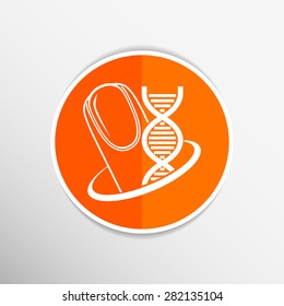Nail polishing at the salon - Vector icon isolated.