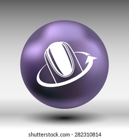 Nail polishing at the salon - Vector icon isolated.