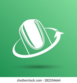 Nail polishing at the salon - Vector icon isolated.