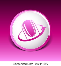 Nail polishing at the salon - Vector icon isolated.