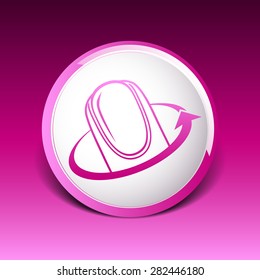 Nail polishing at the salon - Vector icon isolated.
