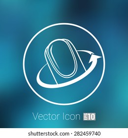 Nail polishing at the salon - Vector icon isolated.