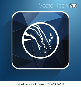 Nail polishing at the salon - Vector icon isolated.