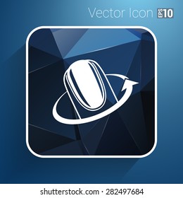 Nail polishing at the salon - Vector icon isolated.