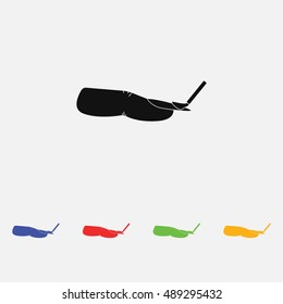 Nail polishing at the salon - Vector icon isolated
