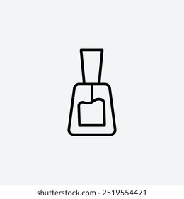 Icono de Vector de esmalte de uñas. EPS 10