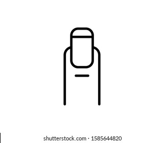 Nail premium line icon. Simple high quality pictogram. Modern outline style icons. Stroke vector illustration on a white background. 