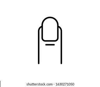 Nail premium line icon. Simple high quality pictogram. Modern outline style icons. Stroke vector illustration on a white background. 