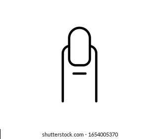Nail premium line icon. Simple high quality pictogram. Modern outline style icons. Stroke vector illustration on a white background. 