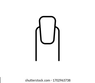 Nail premium line icon. Simple high quality pictogram. Modern outline style icons. Stroke vector illustration on a white background. 