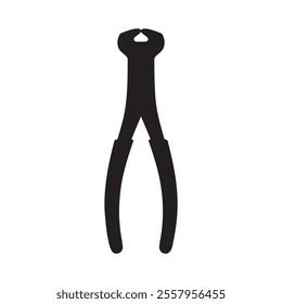 Nail Puller Plier Silhouette Vector Illustration