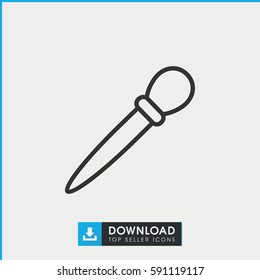 nail sawing icon. Simple outline nail sawing vector icon. On white background.