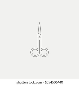Nail scissors Flat Icon